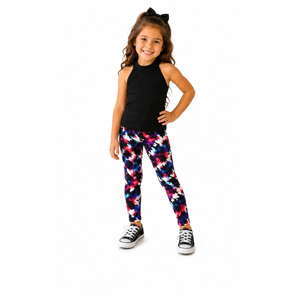 Girls Leggings by New Mix Colorful Houndstooth Size S New With Tags